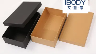 Boîte en papier Kraft pour produits en espèces, offre spéciale, recyclée avec des matériaux recyclés, couvercle en carton et boîte d'emballage pour vêtements de Base